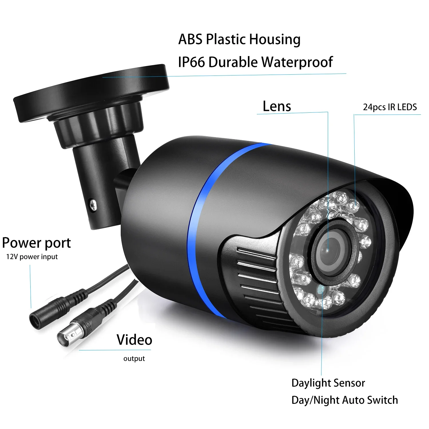 Gadinan 32CH AHD DVR كاميرا الأمن البلاستيك 5MP مراقبة الطفل نظام الدائرة التلفزيونية المغلقة في الهواء الطلق مقاوم للماء للرؤية الليلية طقم مراقبة الفيديو