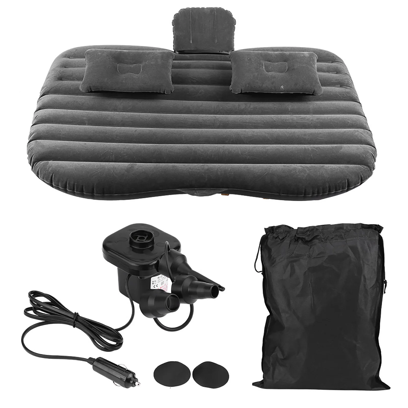 Car Inflatable Bed Back Seat Mattress Airbed for Rest Sleep Travel Camping Black