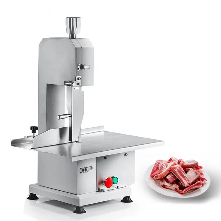 Butcher Frozen Chicken Fish Meat Cutter Cutting Machine  Desktop Commercial Electric Band Food Bone Saw Machine For Butchers