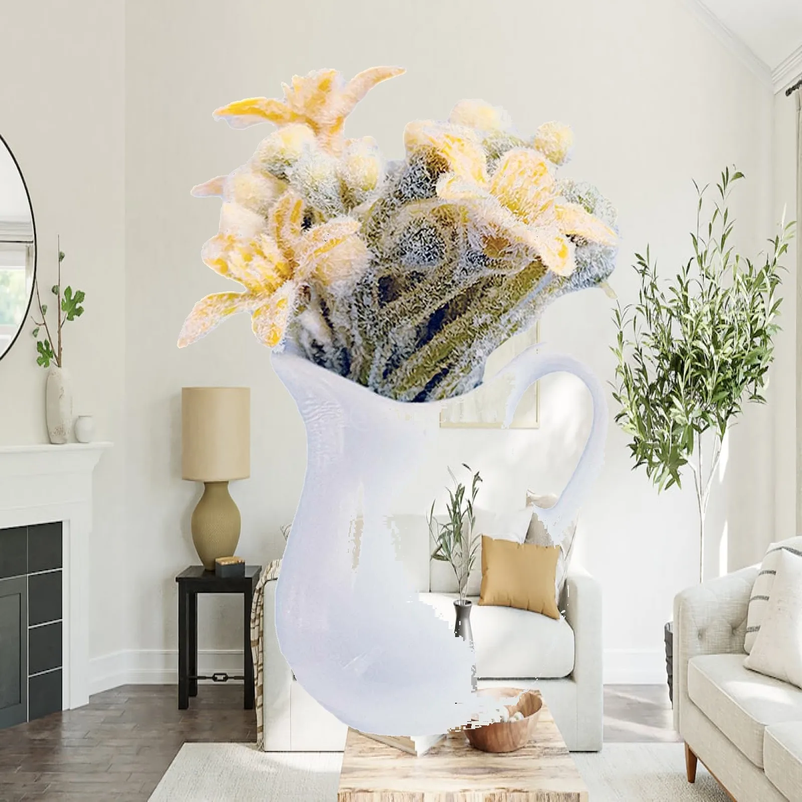 

Artificial Mini Potted Flowers Model Simulation for Yard Entrance Hall Decor