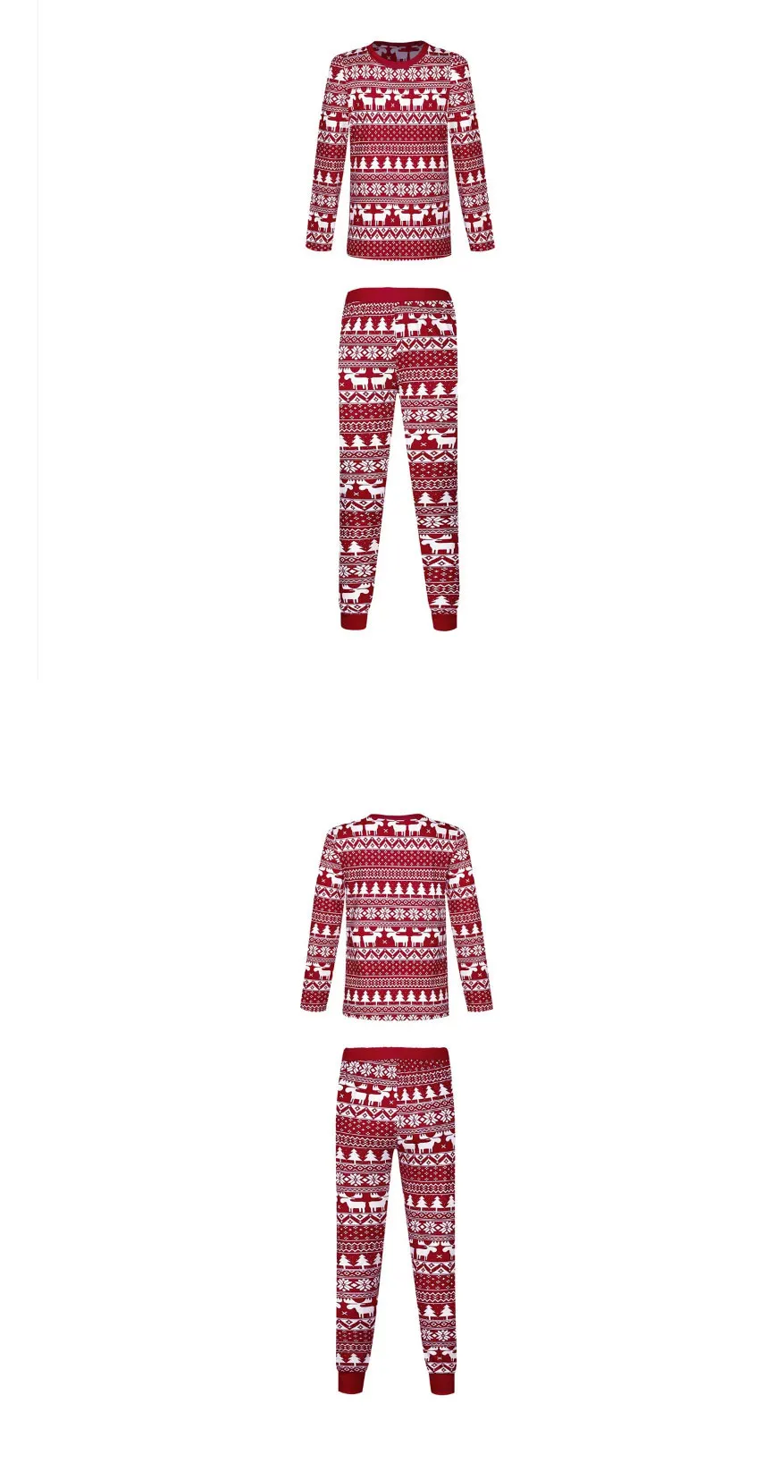 2025 neue Familie Weihnachten Pyjamas Mama Papa Kinder passende Kleidung Set Baby Strampler Pjs weiche lose 2-teilige Anzug Homewear Weihnachten Look – Detail 5