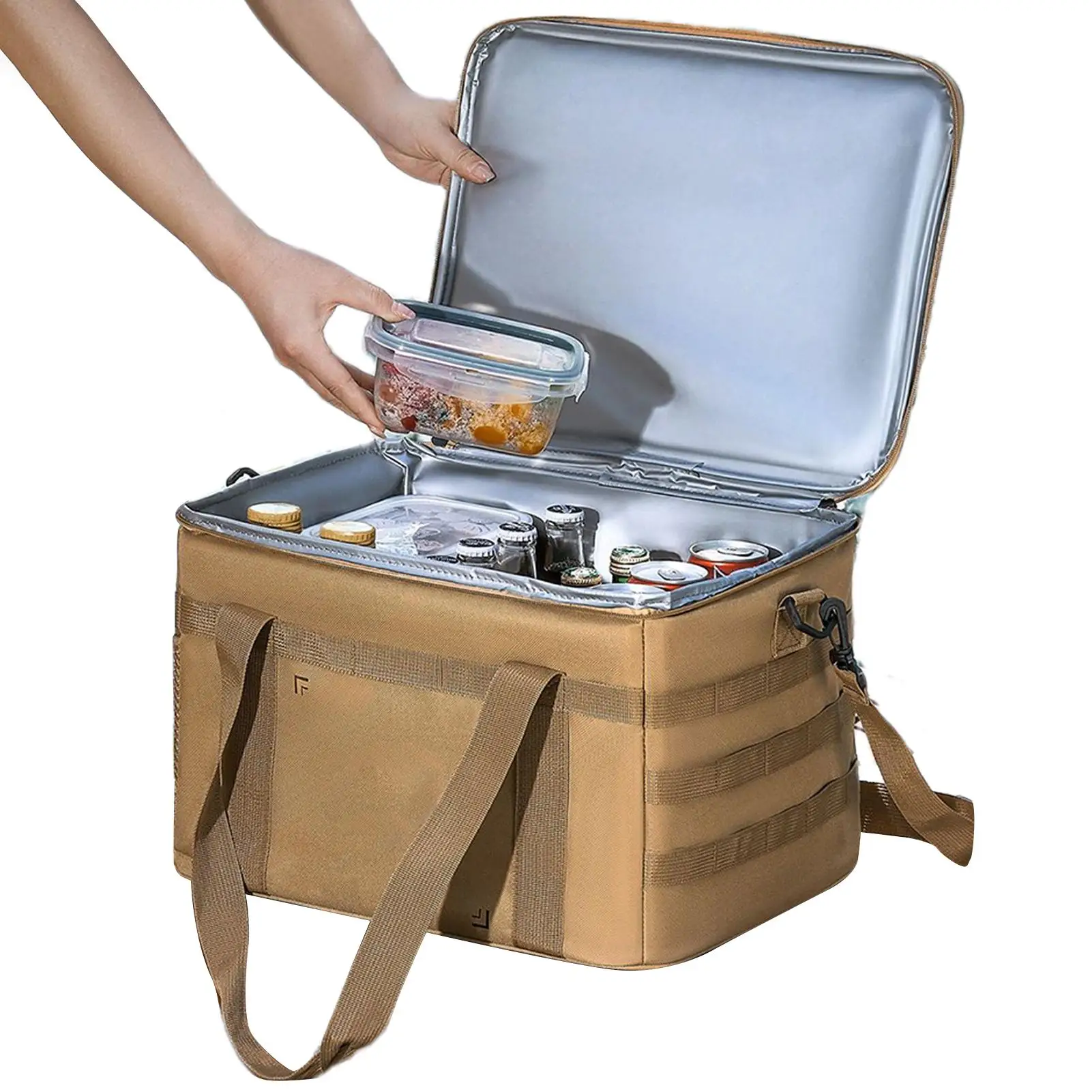 Camping Storage Organizer Soft Container Box For Camping 36L Waterproof Cooler Large Capacity Folding Case For Beach Picnic BBQ