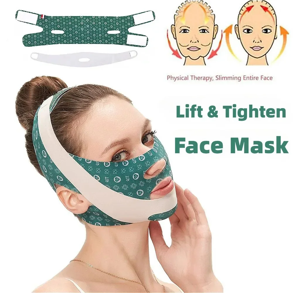 النساء الوجه التخسيس ضمادة قابل للتعديل الذقن الخد رفع حزام الخامس خط الوجه المشكل الوجه المضادة للتجاعيد حزام أدوات العناية بالبشرة