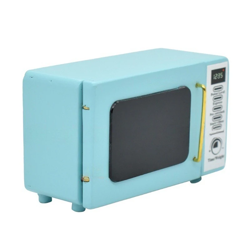 1:12 casa de muñecas en miniatura horno microondas modelo muñeca hogar cocina microondas escena decoración juguete casa de muñecas accesorios de comedor