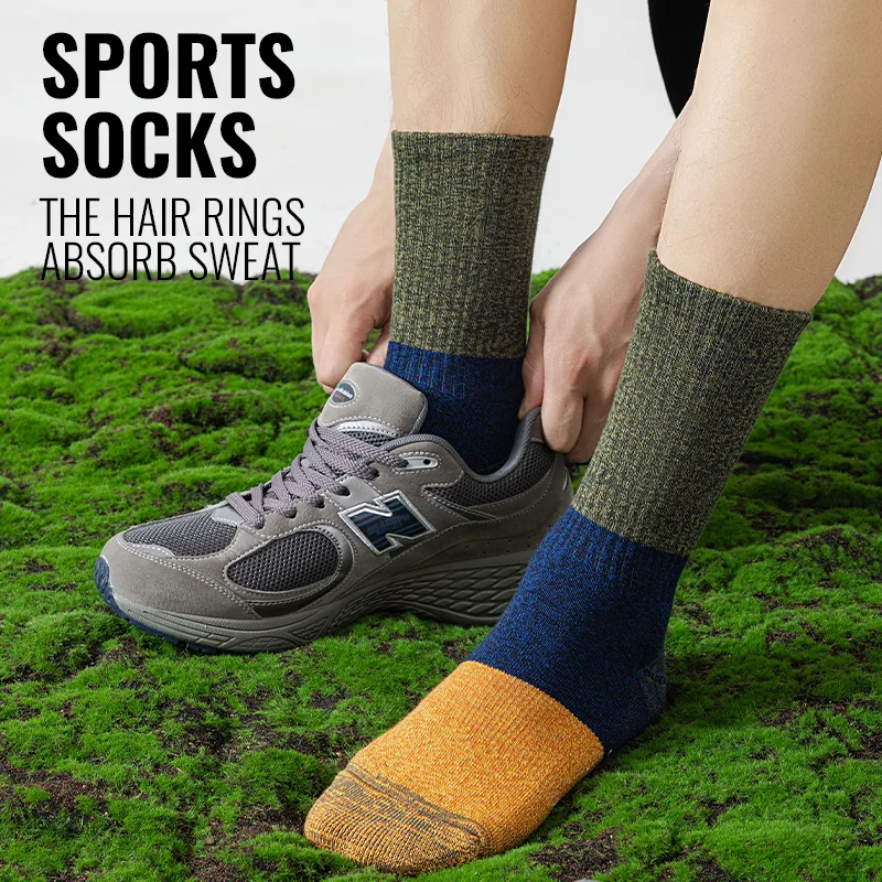 ถุงเท้าเดินป่ามิโอวถุงเท้าเดินป่ากันน้ำกลางแจ้งถุงเท้าปีนเขาไร้รอยต่อป้องกันเหงื่อกีฬาถุงเท้าเทอร์รี่กันลื่น