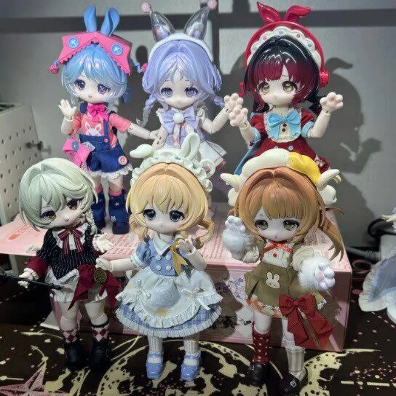 

Come4free Bjd Doll 1/12 Bonnie Rabbit Blind Box Articulated Changeable Outfit Figurine Desktop Decoration For Adult Collection