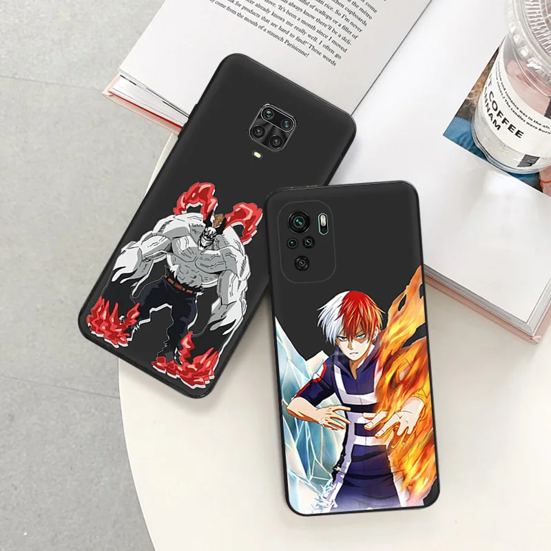 Anti-Drop Phone Case for Redmi A3 13 9 9A 9C 9T 10A 10C 10T Note 10 9s 8 8t 7 Pro 10s y Hero Academia Todoroki-Shoto Soft Cover