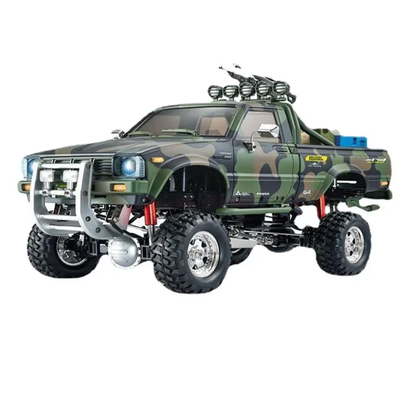 HG 1/10 P417 cztery ciężarówka typu Pickup kamuflażowe wysokiej klasy modyfikacja 2.4g zdalnego sterowania pojazdu do wspinaczki terenowej