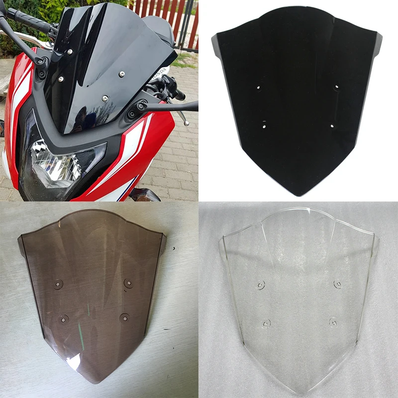 

Ветровое стекло для мотоцикла 2014 2015 2016 2017 2018 Honda CBR650F CBR 650 F ветрозащитные дефлекторы ветрового стекла