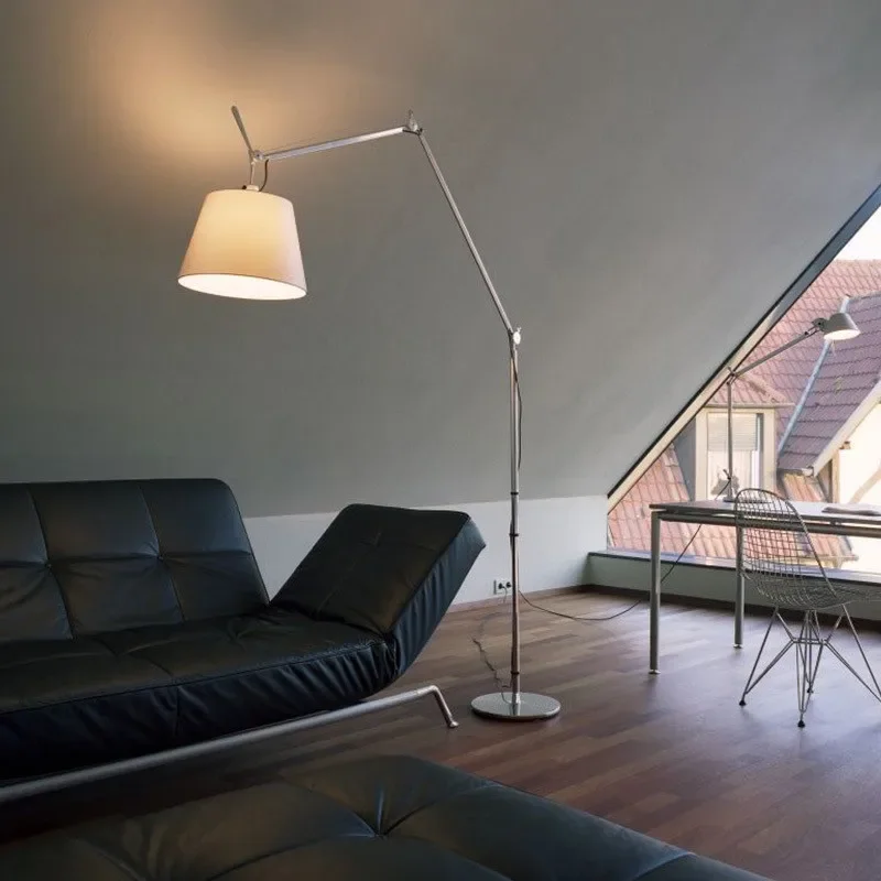 

Long arm floor lamp Korean design desk lamp ins blog main net celebrity Nordic middle sofa rocker arm fishing light