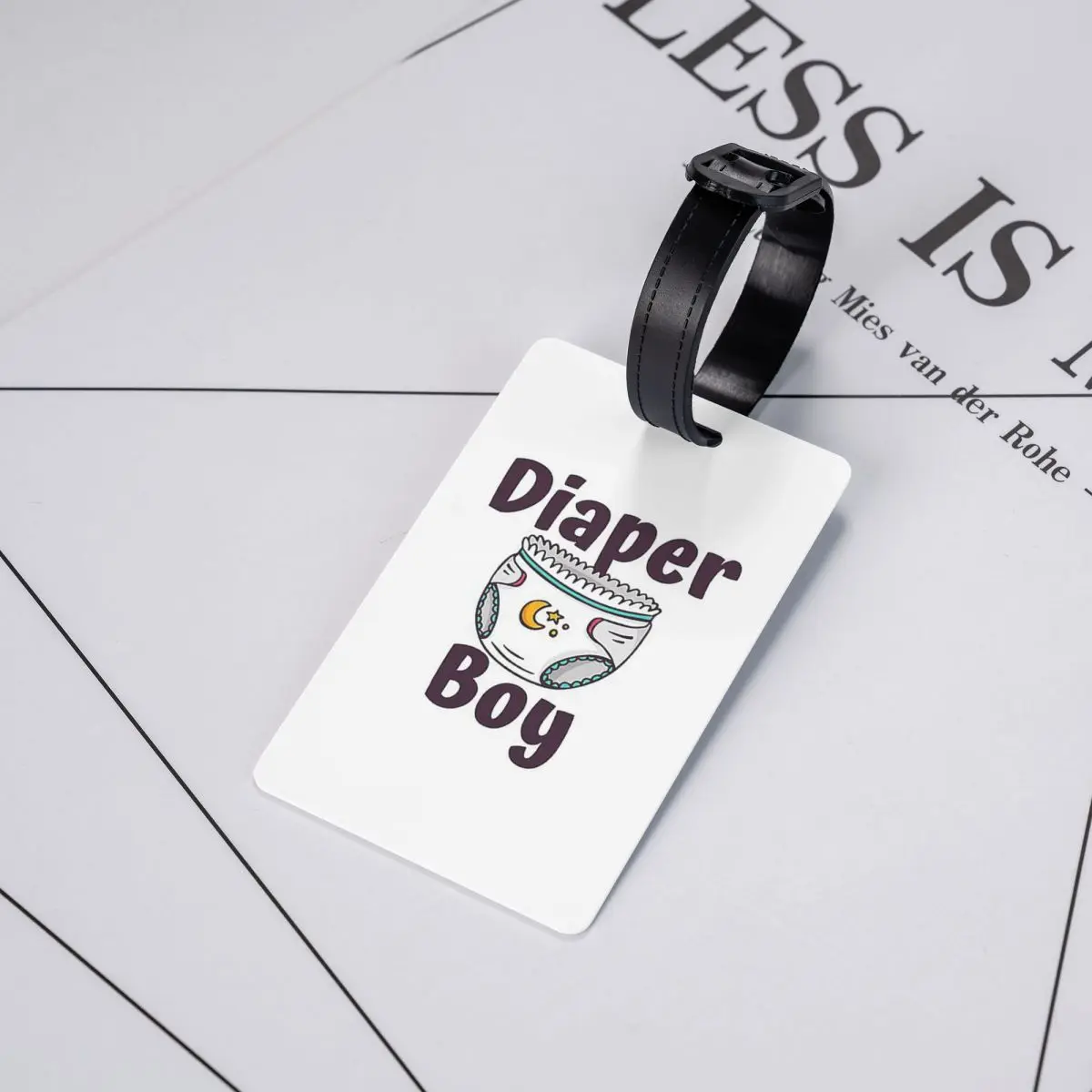 

Бирка для багажа ABDL (для взрослых, имитирующих младенцев), для чемодана, дорожной сумки, с именной надписью, адресом и идентификатором