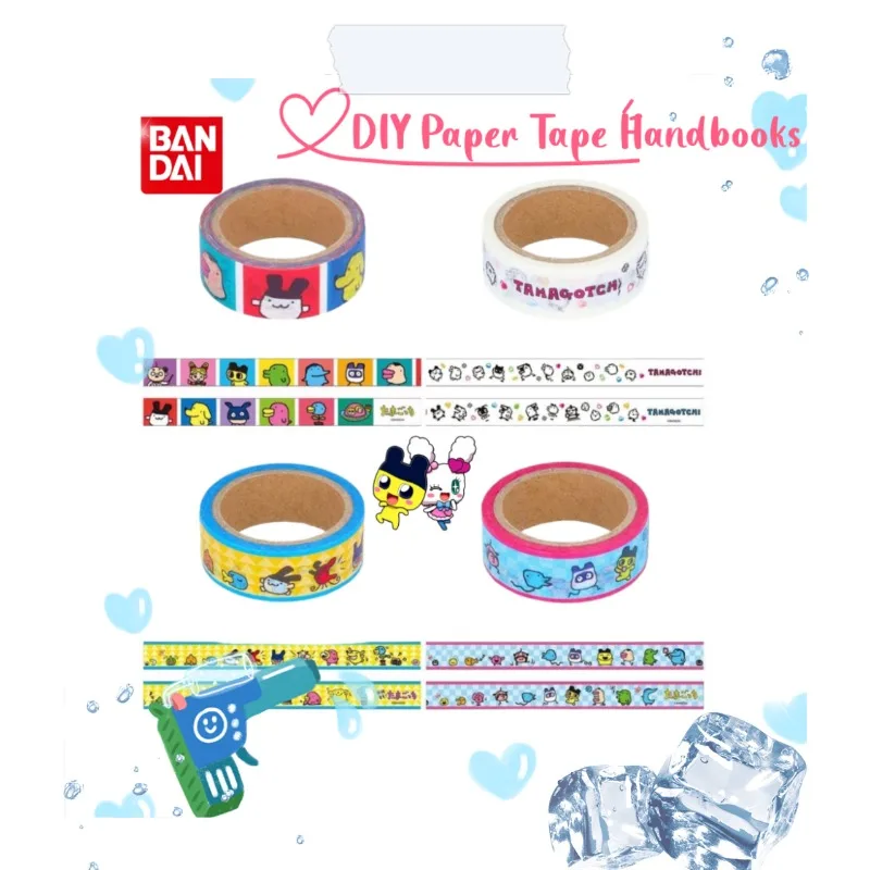 

Wholesale Cute Cartoon Tamagotchi Washi Tape, DIY Journal Decorative Tape, Lovely Anime Ins Style High-Value Sticker Tape