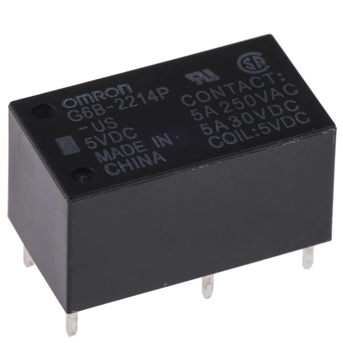 5 قطعة الأصلي G6B-2114P-US-5VDC G6B-2114P-US DC5V G6B-2114P-US-12VDC DC12V G6B-2114P-US-24VDC DC24V التتابع DPST 5A 6-pin THT