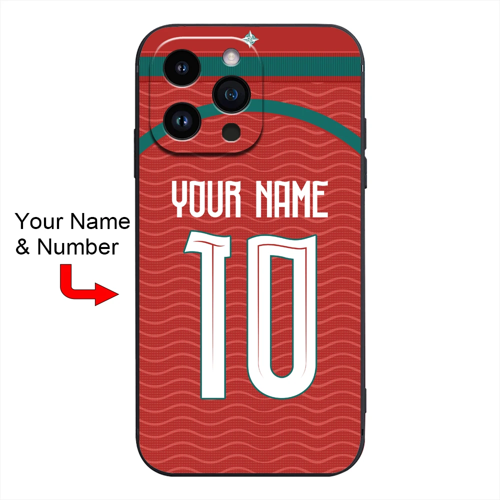 26 Portugal National Soft Silicone Cover Case for iPhone 17e Air 16e 15 14 Pro Max 13 12 11 Mini X XS XR 7 8 6S Plus SE
