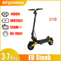OOTD S10 Foldable Scooters Electric 1400W Motor 48V20Ah Battery Cycling Sports Electric Scooter City 10-inch Road Tire E-Scooter