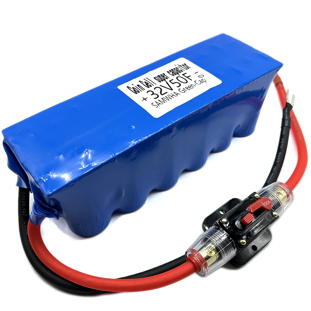 SAMWHA-supercondensador electrónico automotriz, fuente de alimentación de respaldo de gran capacidad, 32V, 32V, 32V50F, Green-Cap