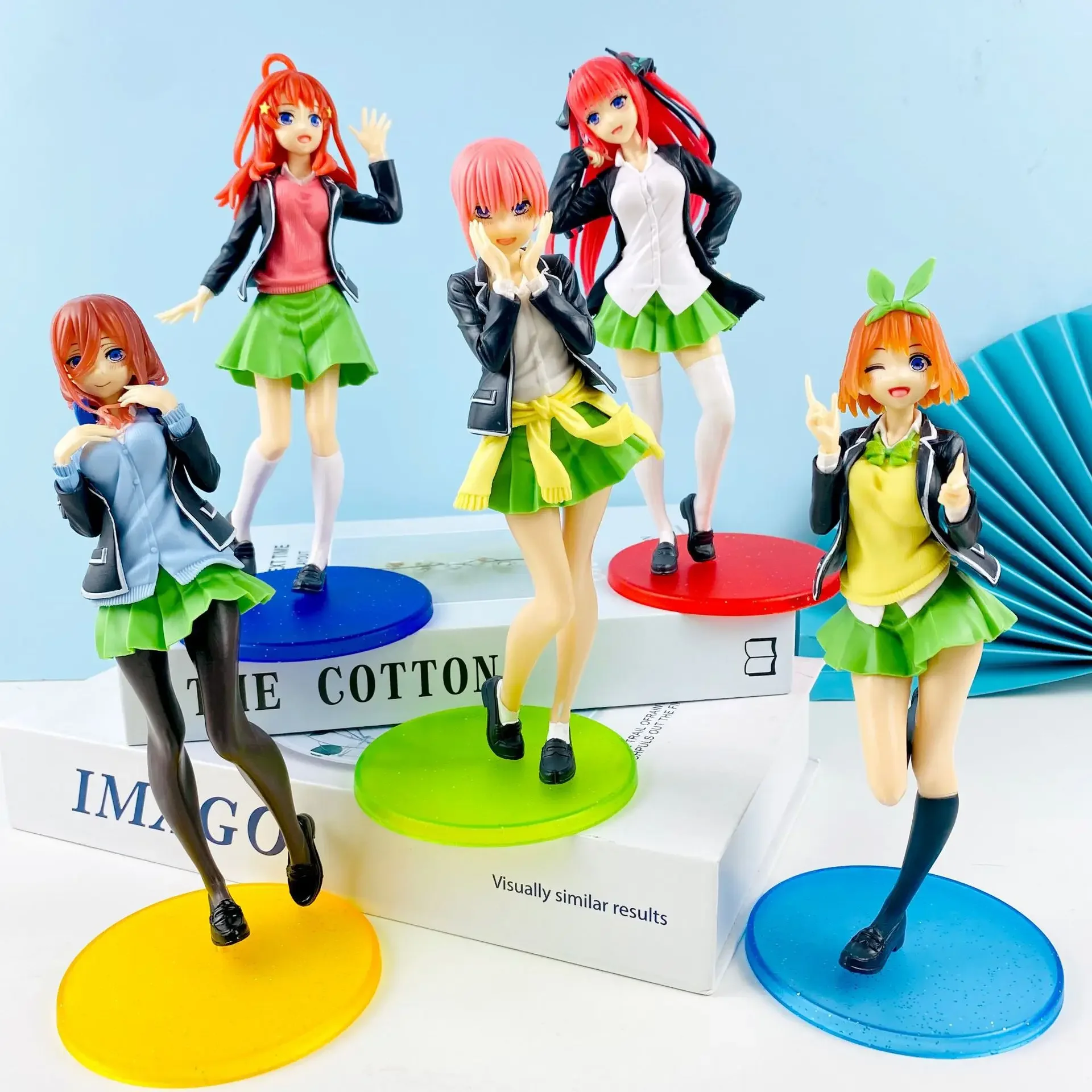 The Quintessential Quintuplets Anime Figures Nakano Ichika Nino Itsuki School Uniform Standing Static Collection 20CM PVC Toy