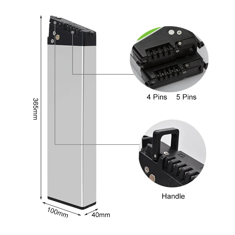 Folding Ebike Battery 36V 10Ah 12ah 12.8ah 14Ah for Enzo Mate Electric Bicycle Insert Batteries Pack