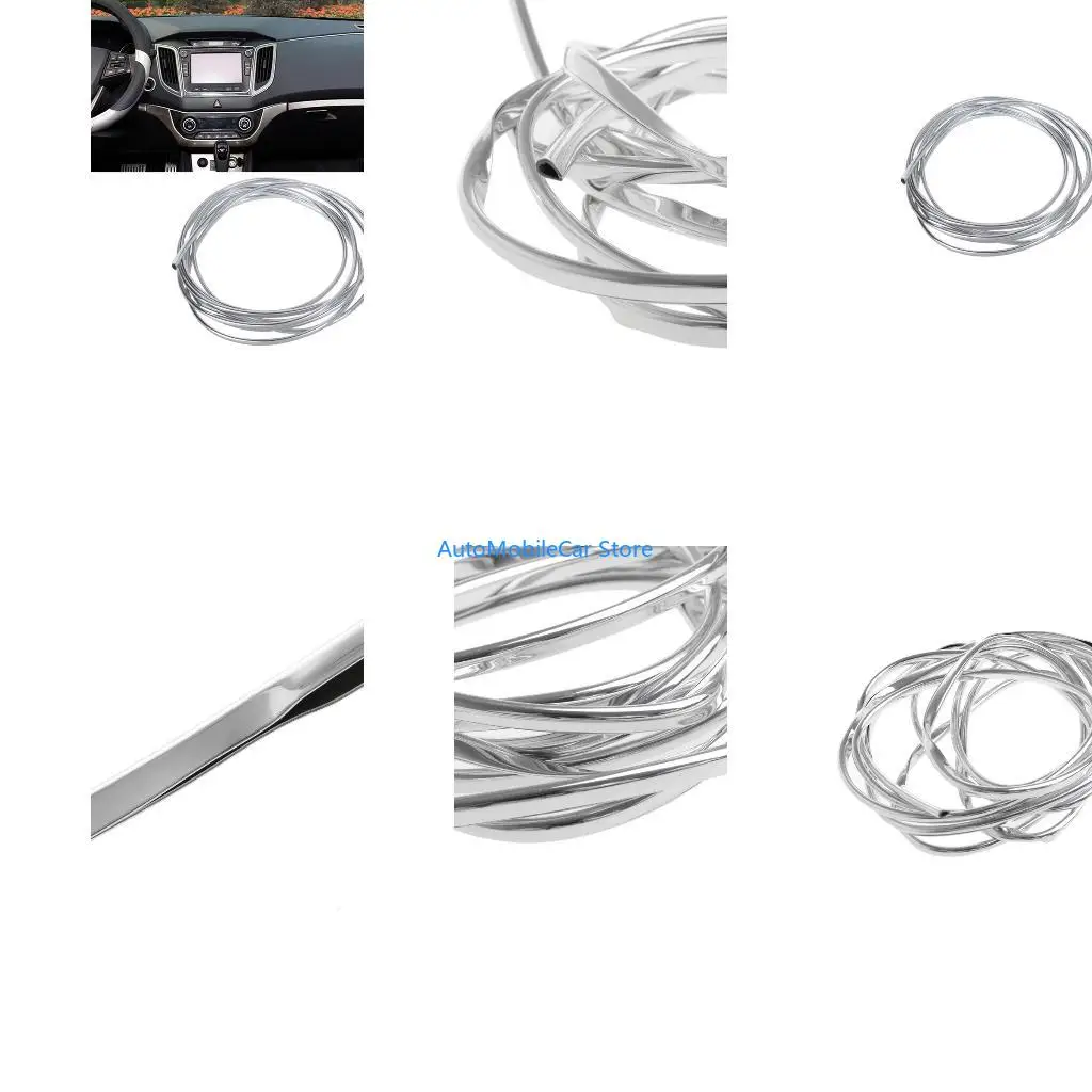 G8TE Car Styling 3mx6mm Chrome Trim Strip Bumper Vent Grille Switch for Rim Moulding 