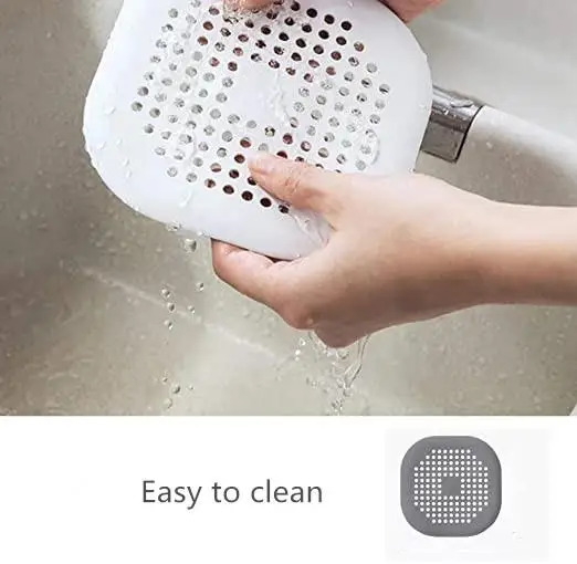 Cubierta de drenaje de fregadero con filtro de pelo, colador antibloqueo, tapón de drenaje de suelo de ducha, desodorante tapón de silicona para cocina, baño, casa