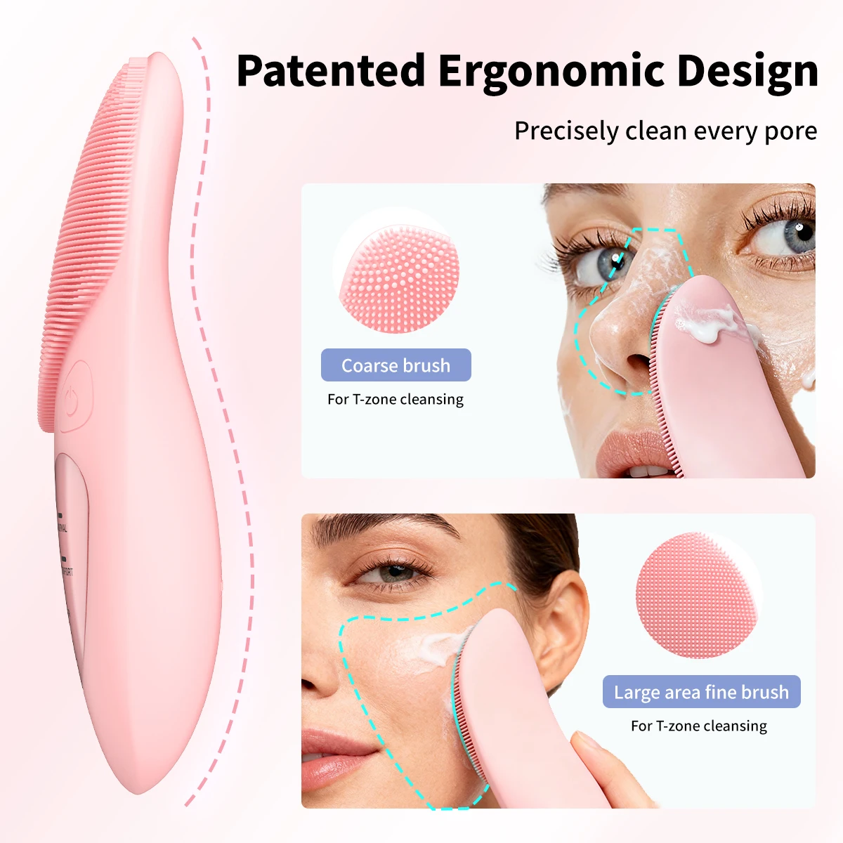 Dr.Yadent YDM05 فرشاة تنظيف الوجه الكهربائية تنظيف عميق الوجه منظف الوجه فرشاة تنظيف إزالة الرؤوس السوداء تبييض البشرة #4