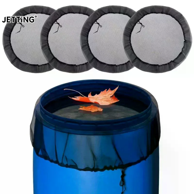 30-120cm Mesh Cover Netting For Rain Barrel Water Collection Bucket Raindrop Anti-fall Leaves Filter Net Water Protection Tools