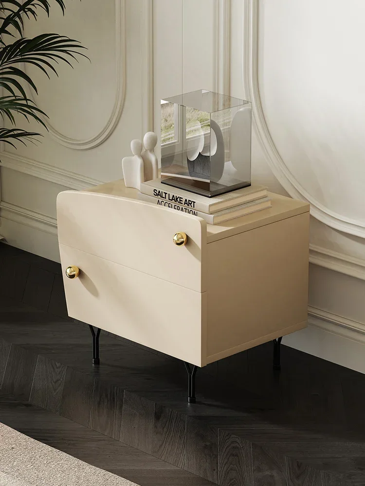 Simple Modern Light Luxury Bedroom Bedside Storage Cabinet Designer Creative Locker