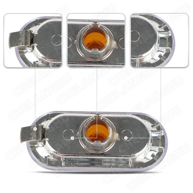 2Pcs For VW Caddy 2009 2010 2011 2012 2013 2014 2015 Car-Styling Side Marker Turn Signal Light Lamp Repeater Without Bulbs