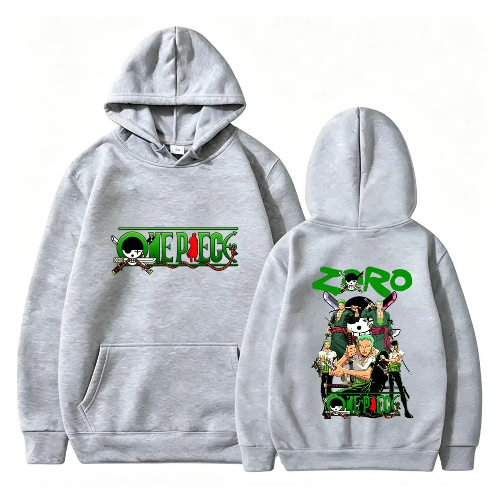 One Piece Zoro Anime Print Hoodie Kinder Jungen Mädchen Unisex Langarm Freizeit Pullover Kapuzenpullover Kinder Alltags-Oberteil – Detail 8