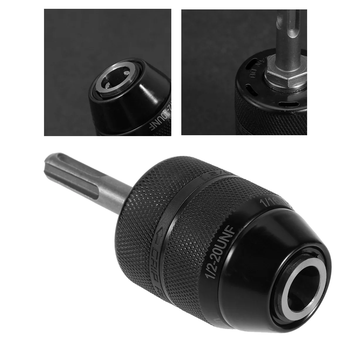 

Aluminum Alloy Keyless Drill Chuck 2-13Mm Rear Locking Sleeve for Drill Adapter Impact Driver Bit Holder Converter Accessory