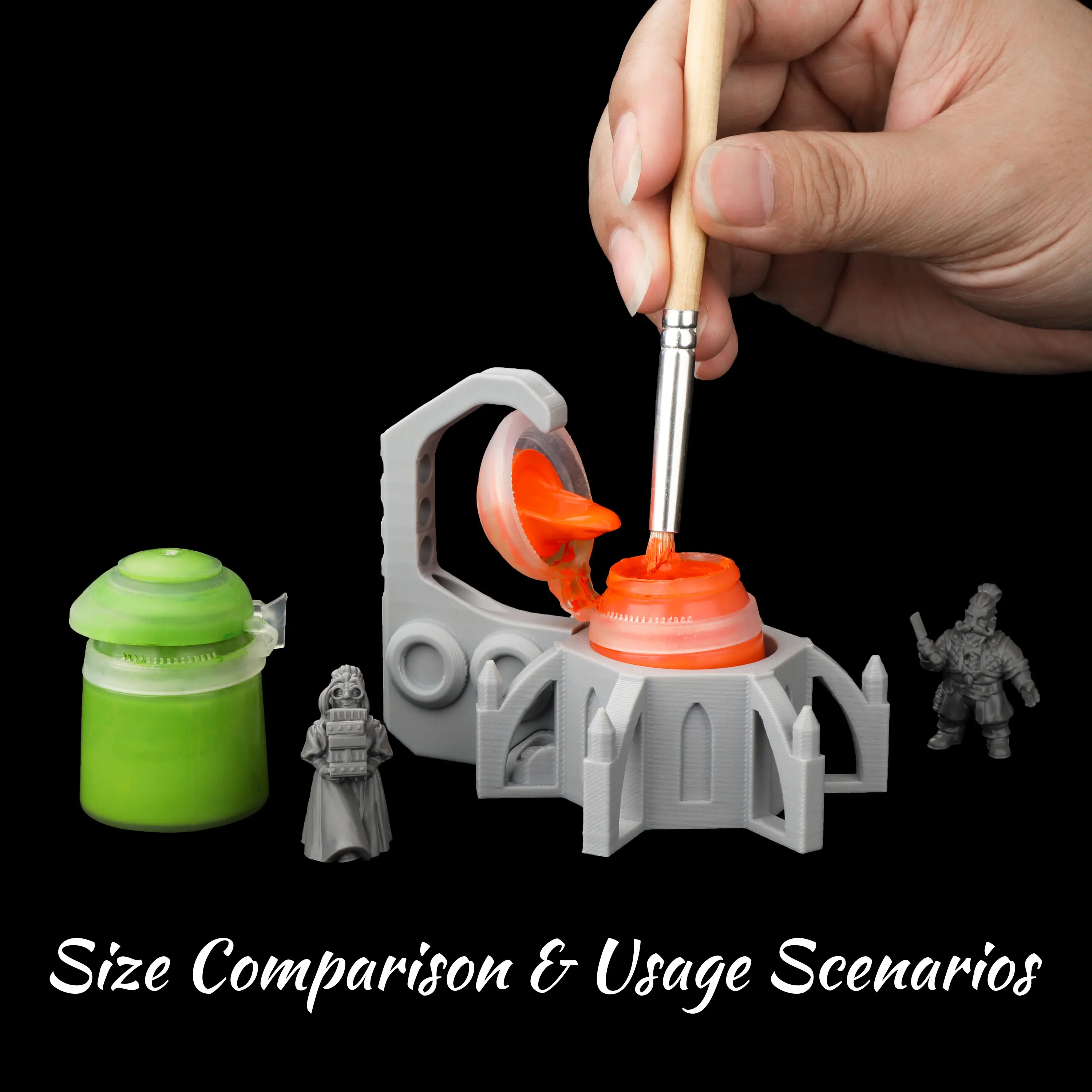 Paint Pot Opener & Holder Miniature - Citadel Lid Lifter Tool for Model Painters, RPG Hobby Supplies, Painting Accessories