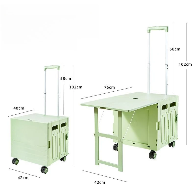 

Outside camping Portable and lightweight camping trolley Folding cart Small shopping cart