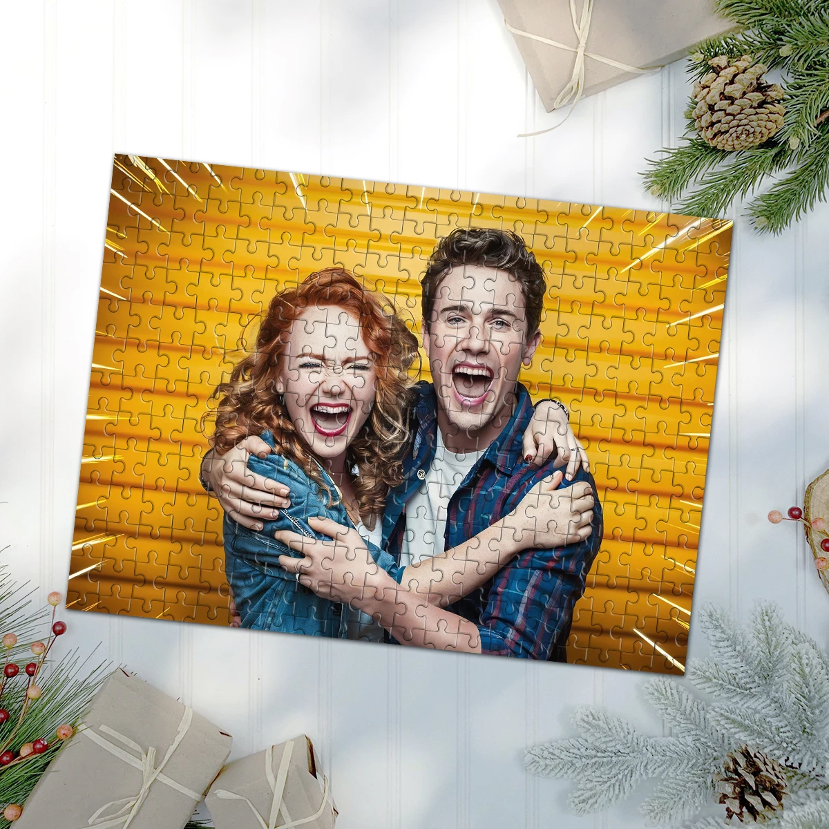 35/300/500/1000pcs Personalized Custom Photo Puzzle Couple This Personalized Puzzle Can Be A Unique Gift For Family And Friends