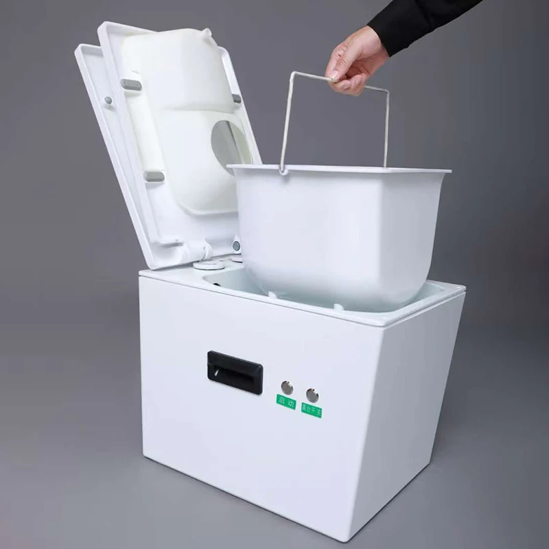 

Portable Biodegradable Vehicle Toilet Outdoor Camping RV 12V Waterless Composting with Ventilation for Motorhome