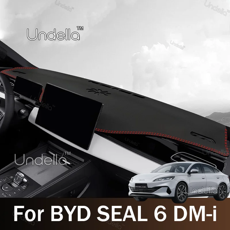 For BYD SEAL 6 DM-i 2026 2027 Car Leather Dashboard Pad Trim Cover Instrument Sun Protection Mat Anti-UV Carpet Car Accessories
