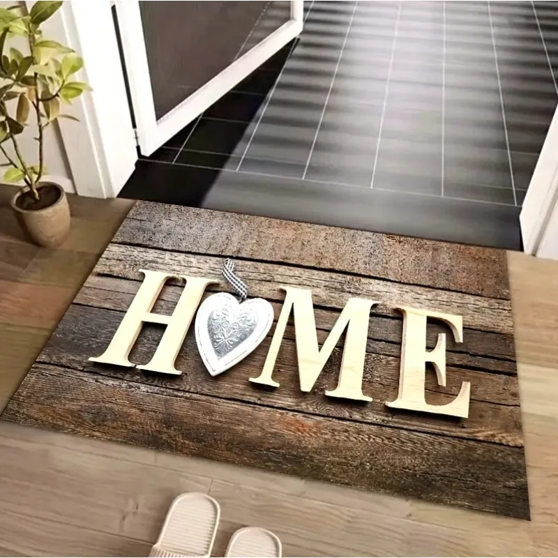 Amerikanischen Stil Willkommen Eingang Foyer Tür Anti-rutsch Schmutzabweisend Boden Pad Tragen-beständig Küche Dekor Boden Matte Persönlichkeit – Detail 8