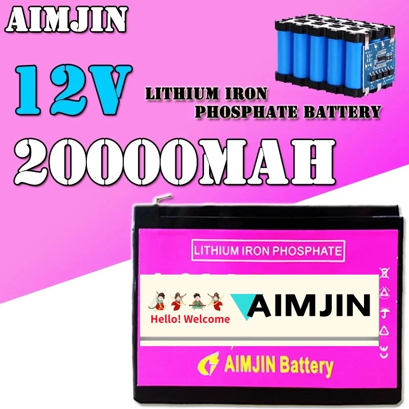 

bestseller 12V 20Ah LiFePO4 Battery Pack 20Ah For Electric sprayer, children's toy car, solar street lights, emergency lig