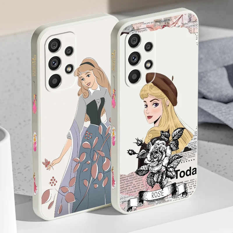 

Sleeping Beauty Disney Fashion Liquid Left Rope For Samsung Note 20 10 A54 A31 A14 A03 A22 A34 A04 A24 A25 Ultra Plus 5G Back