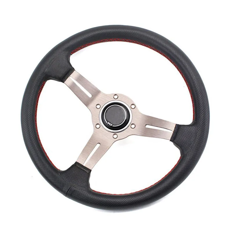 Car Accessories Interiors 13inch 320mm Aluminum Bracket PVC Car Racing Steering Wheel Sport Steeing Wheel Car Accessories