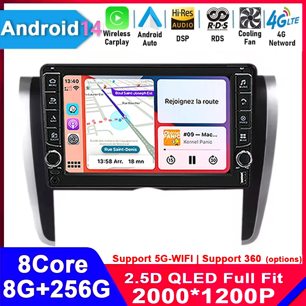 

9 Inch Android 14 Car Radio Player Stereo Head Unit for Toyota Allion Premio 2007 - 2020 Wireless Android Auto Carplay 4G+WIFI