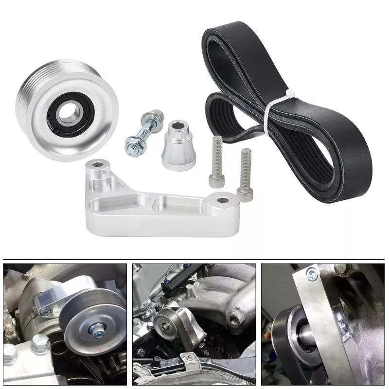 K Series Swap K20/K24 Adjustable EP3 Idler Pulley Belt Kit for Honda Civic & Integra & RSX view 5