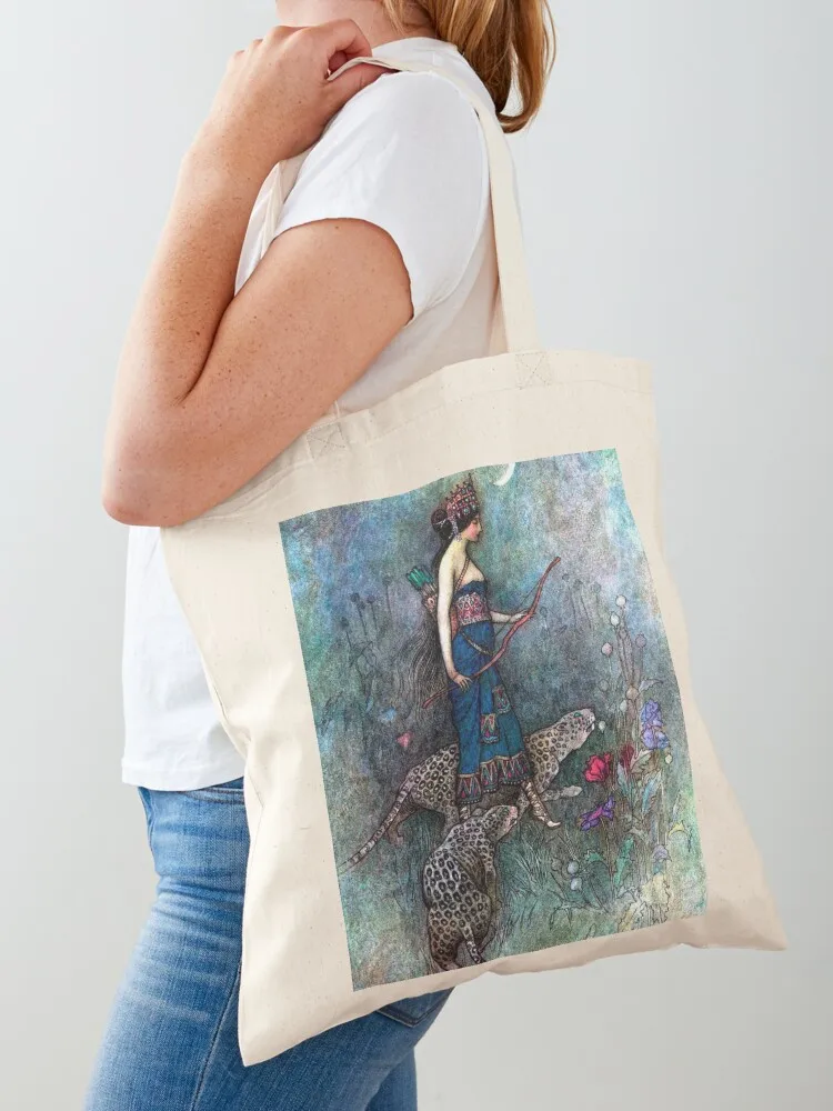Zenobia, Reina de Palmyra - Warwick Goble Tote Bag, bolso de lona, ​​bolsa bonita, bolsos de compras para mujer, bolso personalizable