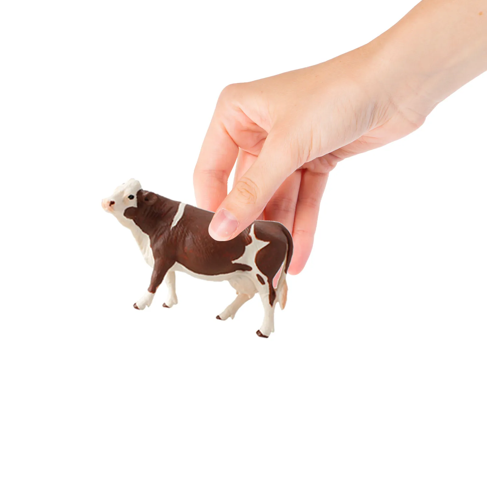 

4Pcs Detailed Cow Animal Figures Educational Learning Tool for Children Animal Recognition Imagination Stimulation Farm Theme