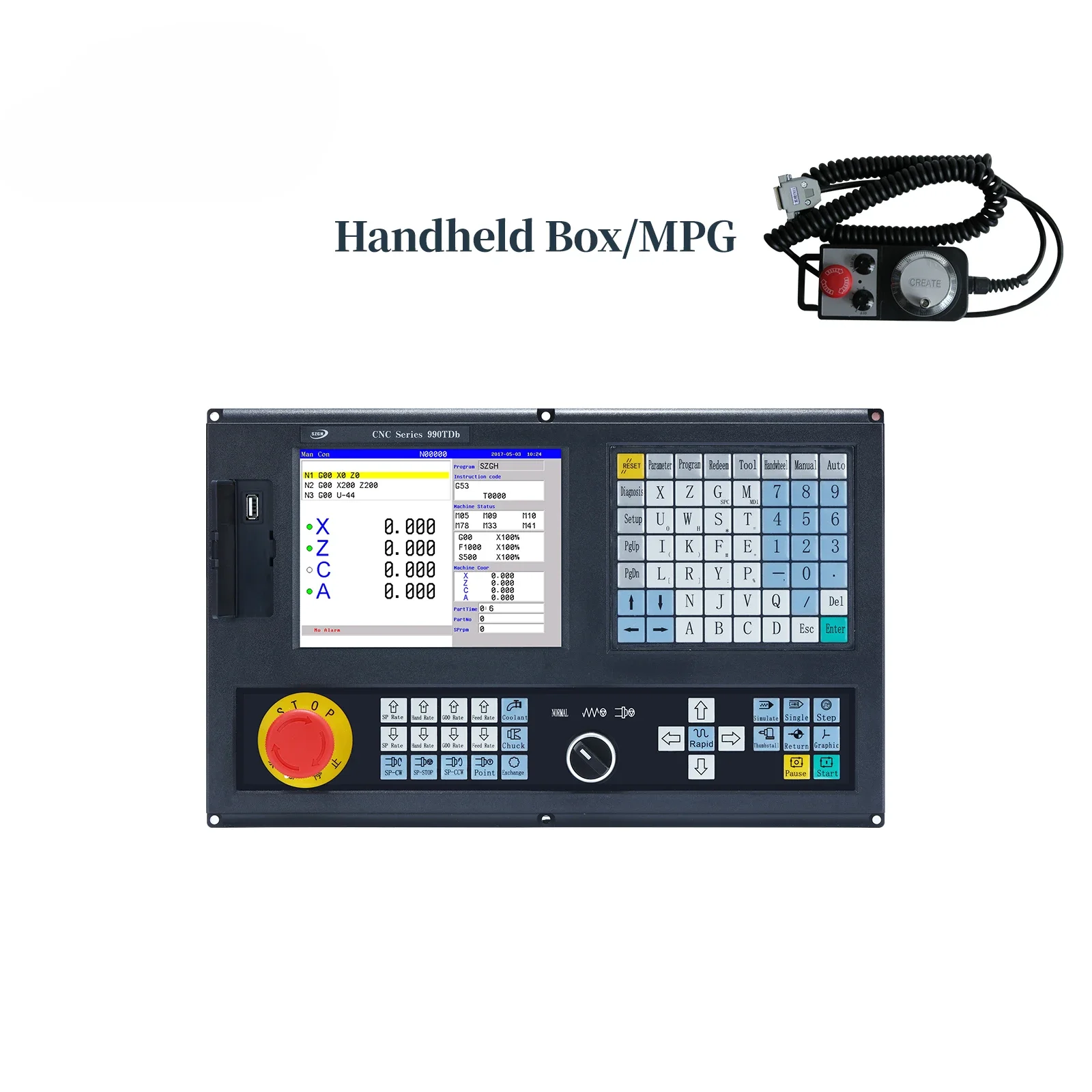 CNC990TDb-3  Lathe Machine CNC Controller CNC Retrofit Kit for Lathe/turning with Auto Tool Changer Function