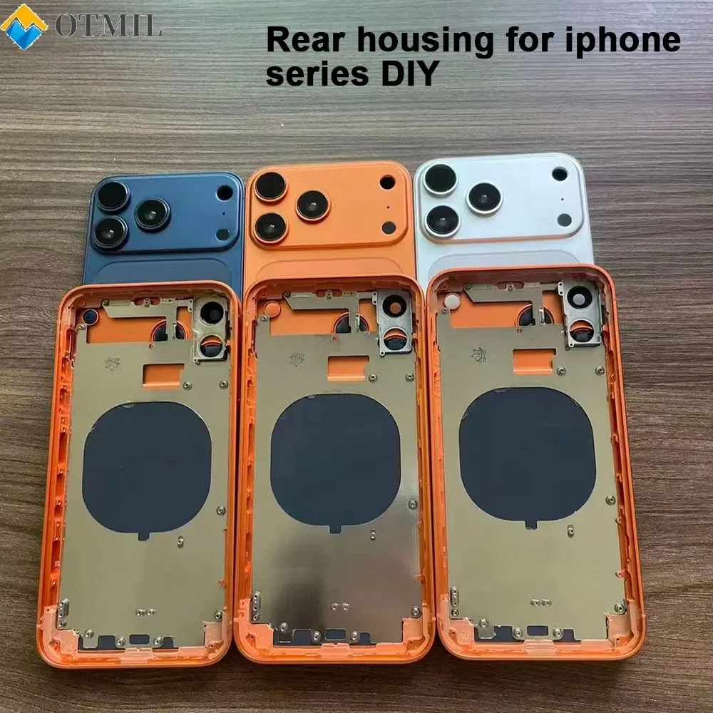 Rear Back Housing For Iphone X Xs Xr XsMax 11 12 14pro To 17 Pro Xs Max 14 Pro Max Convert To 17 Pro Max Middle Frame Cover