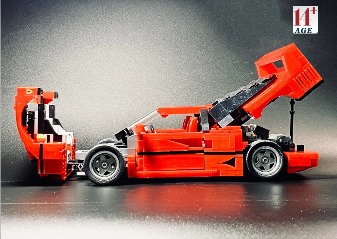 MINISO 10248 ensembles F40 Compatible rouge MOC-49743 voiture de sport 1192 pièces épissage assemblage créatif jouet modèle bricolage pour adultes enfants cadeau