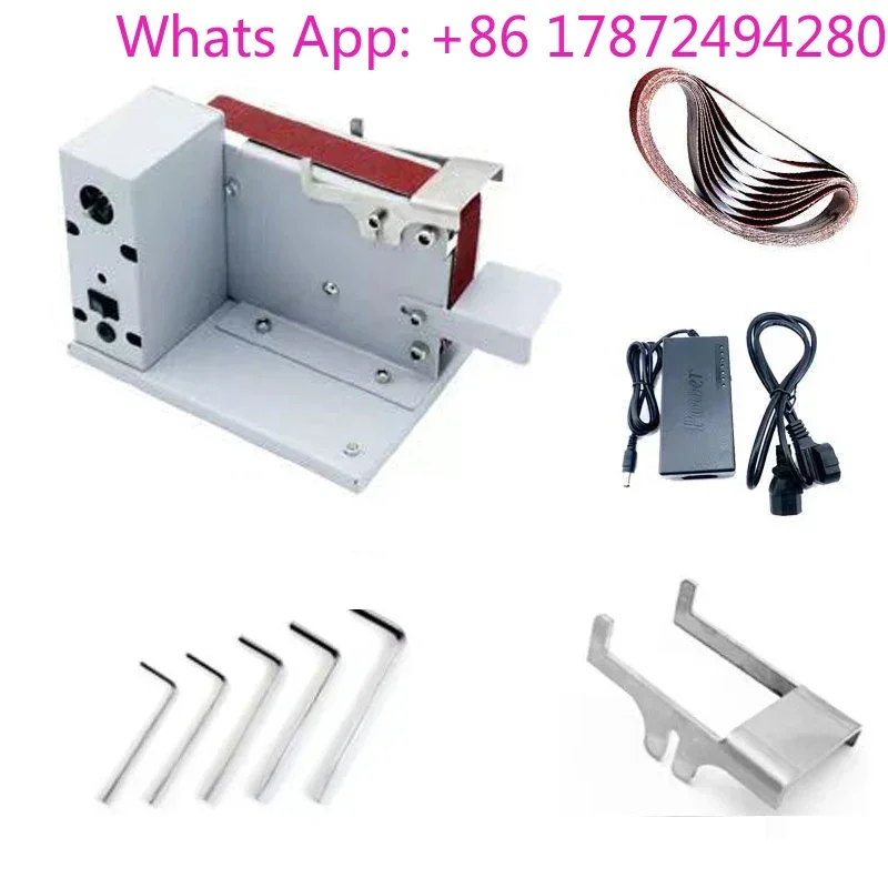 30MM Mini Electric Belt Sander Multifunctional Grinder Desktop Polishing Tool Adjustable Angle Sanding Machine