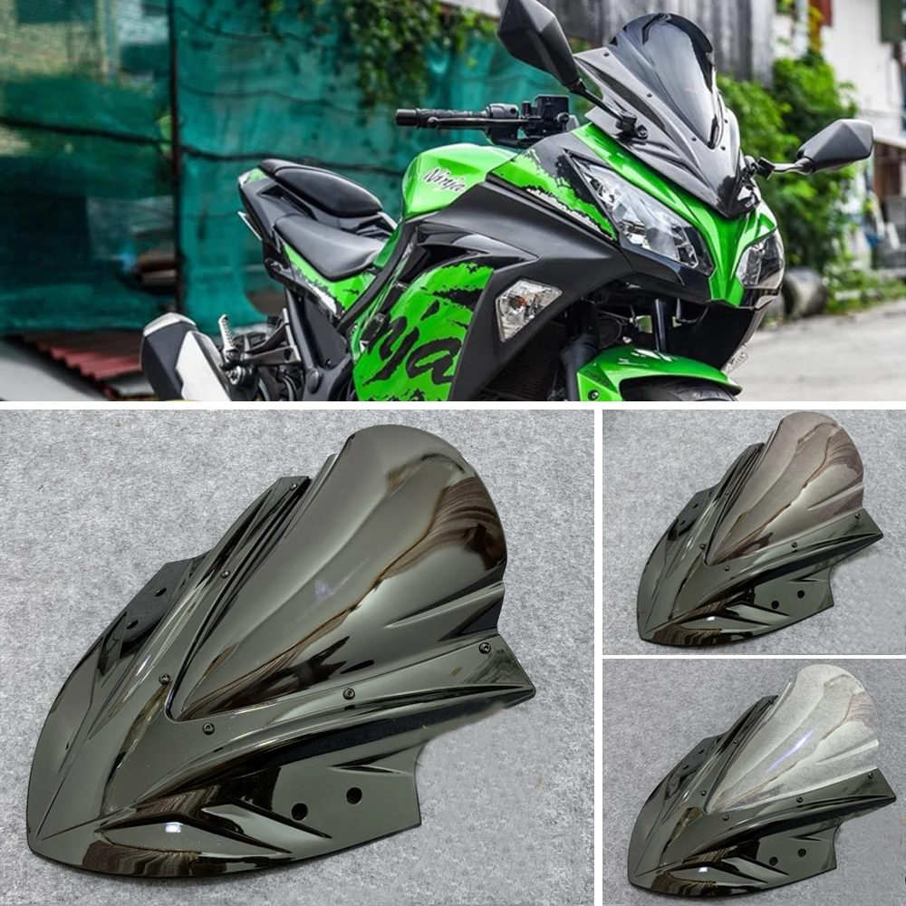 

Ветровой экран на лобовое стекло мотоцикла для Kawasaki Ninja 300 R 250 EX 300R 2013 2014 2015 2016 2017 2018 EX300 экран ветровой отражатель
