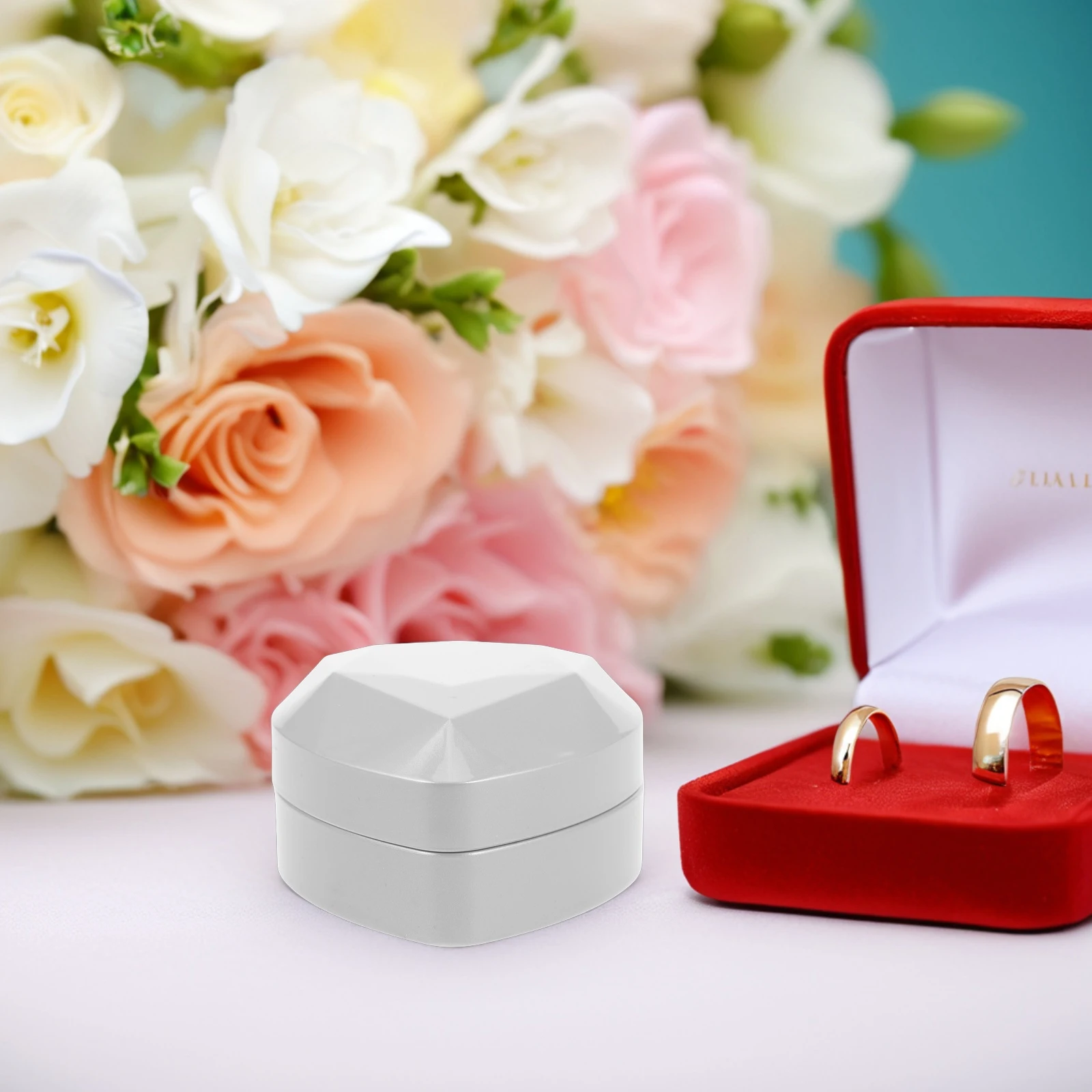 

Heart Shaped Necklace Box Display Case Empty Jewelry Boxes Gift for Necklaces Holder