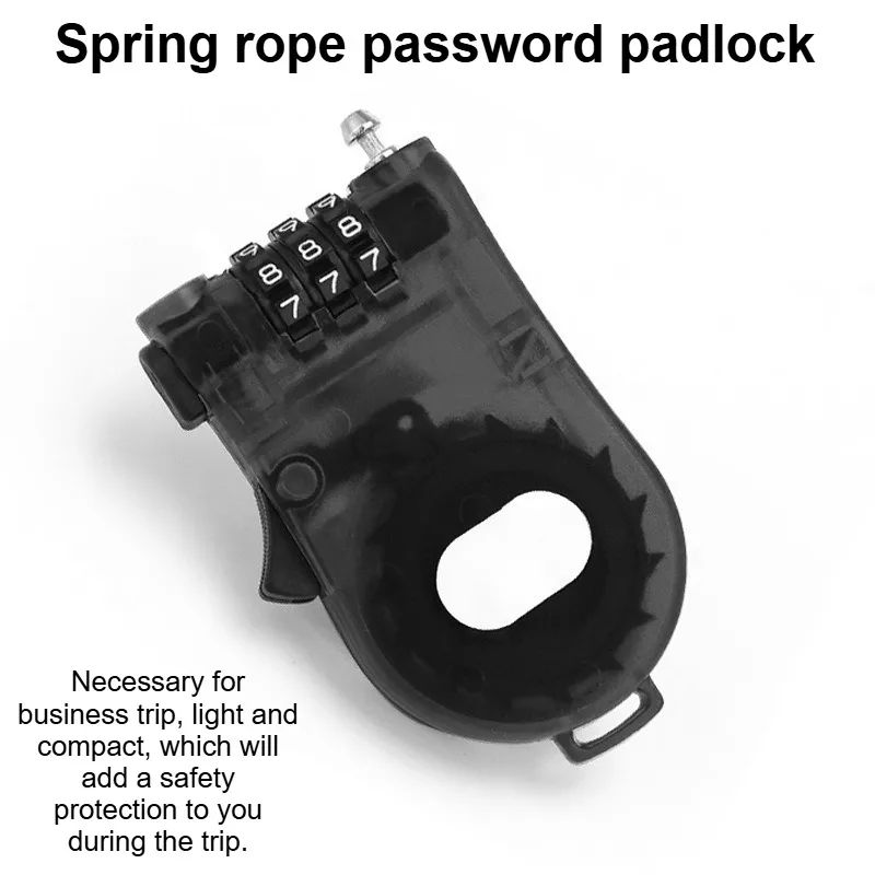 Anti-theft Lock Skiing Boost Snowboard Cable Coded Safety Locks